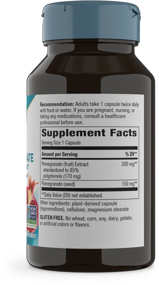 Pomegranate Standardized 60 Vegetarian Capsules by Nature's Way