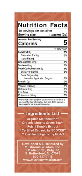 MATCHA Reishi Extract -By Mushroom Wisdom