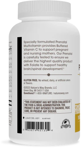 Prenatal Multi-Vitamin & Multi-Mineral 180 Capsules by Nature's Way