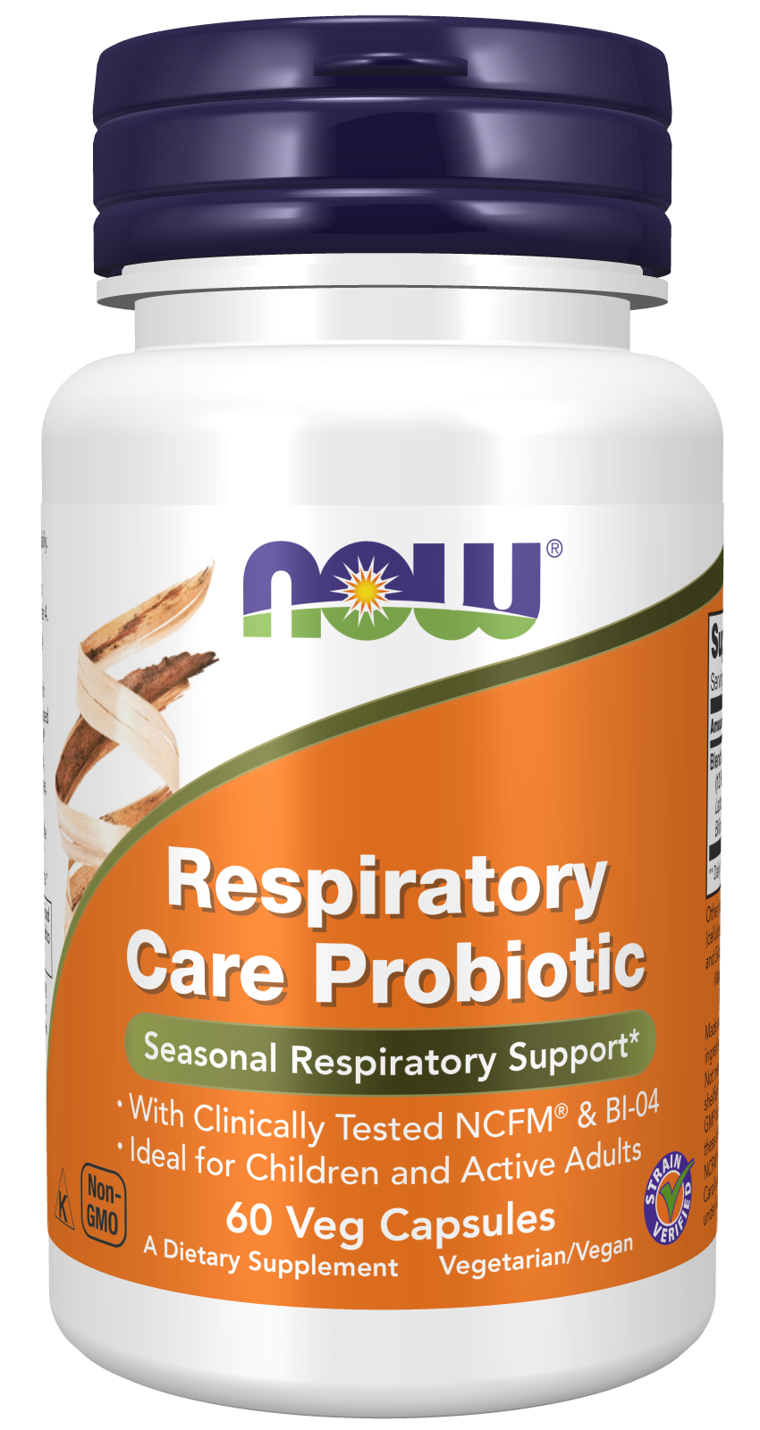 Respiratory Care Probiotic 60 Veg Capsules, NOW Foods