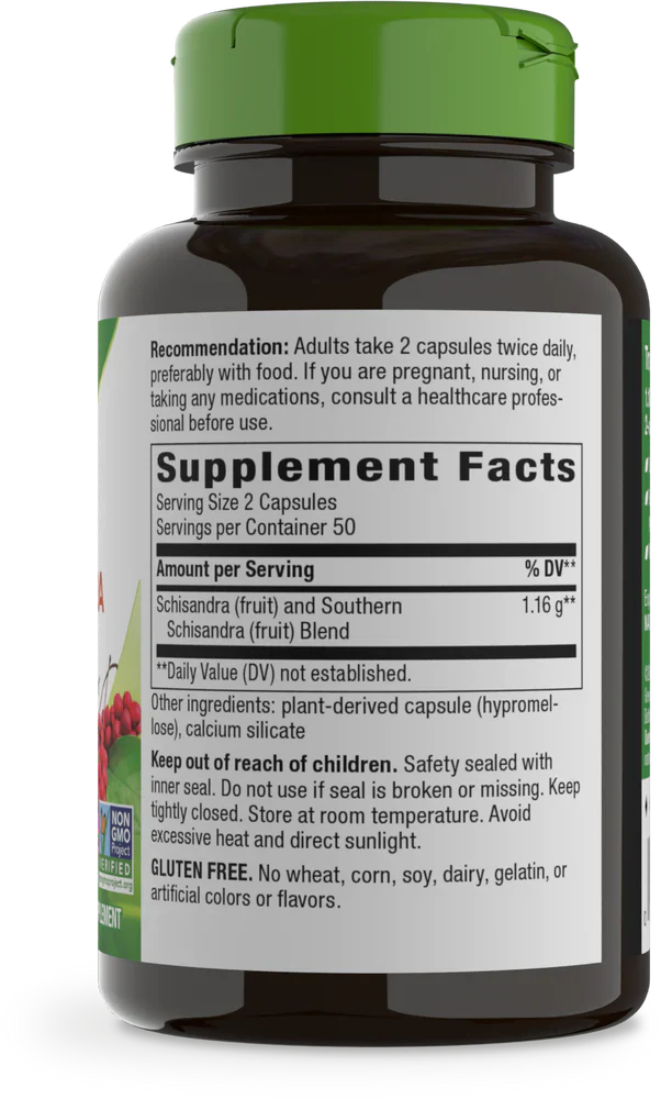 Schisandra Fruit 580 mg 100 Vegetarian Capsules by Nature's Way
