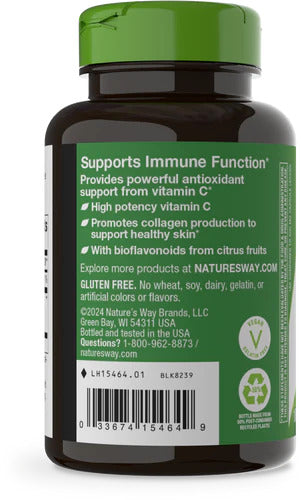 Vitamin C with Bioflavonoids Extra Strength 1000 mg 250 Veg Capsules by Nature's Way
