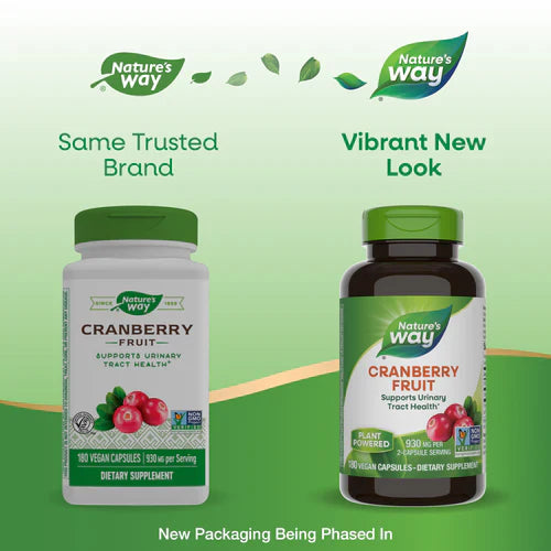 Cranberry Fruit 465 mg 180 Vegetarian Capsules by Nature's Way