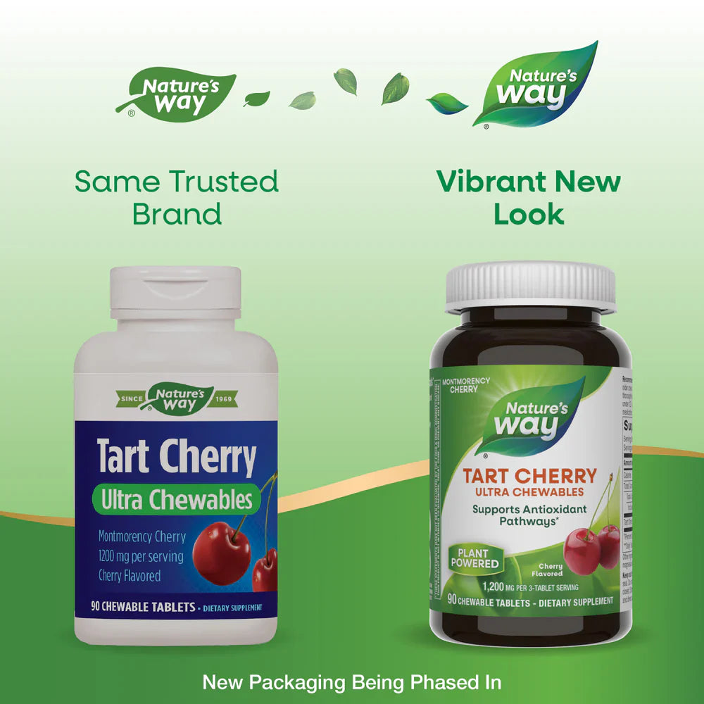 Tart Cherry Ultra Chewable Montmorency Cherry 90 Chewable Tablets by Nature's Way