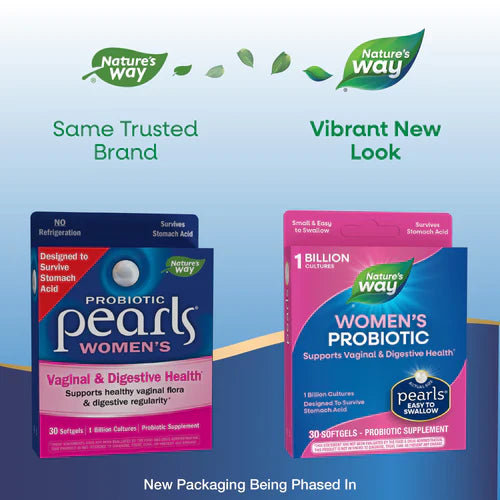 Probiotic Pearls Women's Vaginal & Digestive Health 30 Once Daily Softgels
