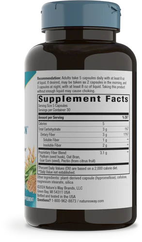Fiber Fusion Daily 150 Vegan Capsules by Nature's Way
