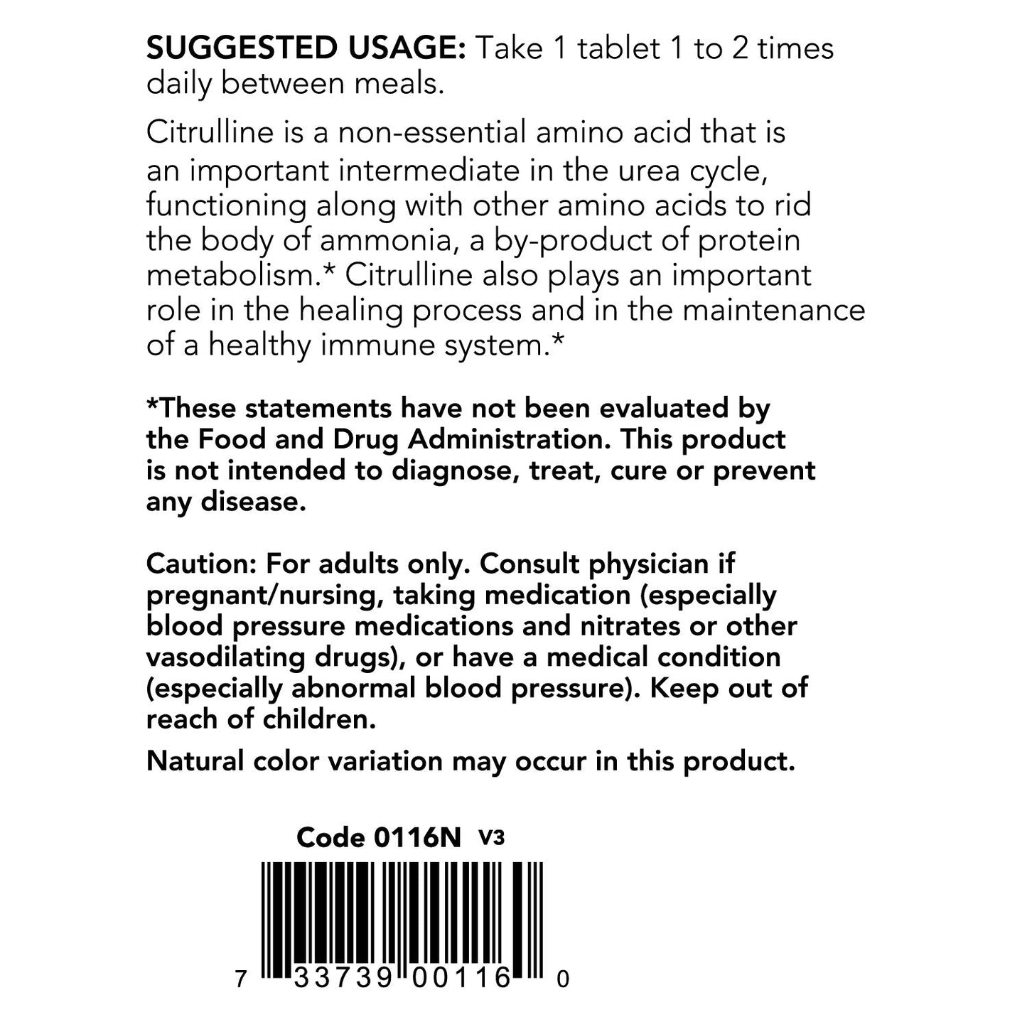 Now Sports, L-Citrulline 1200 mg 120 Tabs