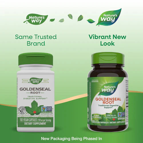 Goldenseal Root 1,000 mg 100 Vegetarian Capsules by Nature's Way