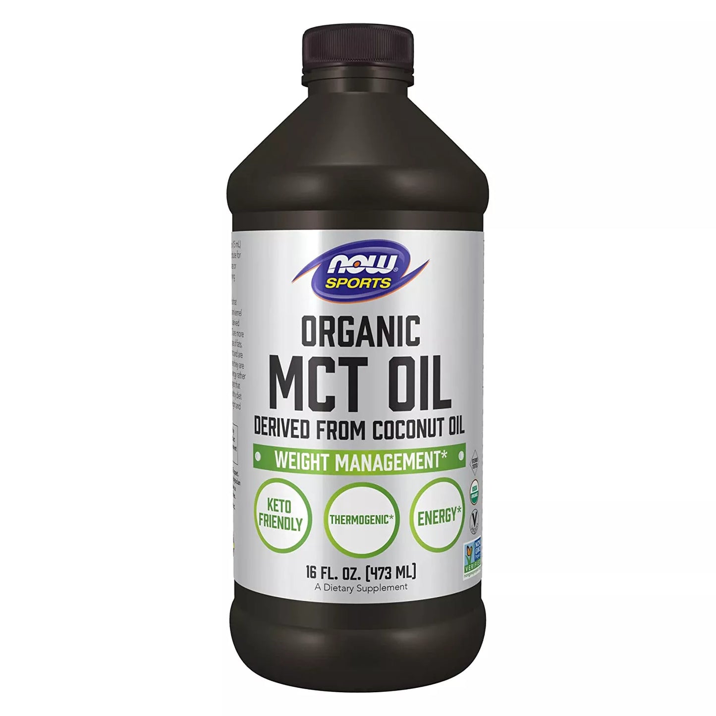 Organic MCT Oil, 16 fl oz (473 ml) by NOW