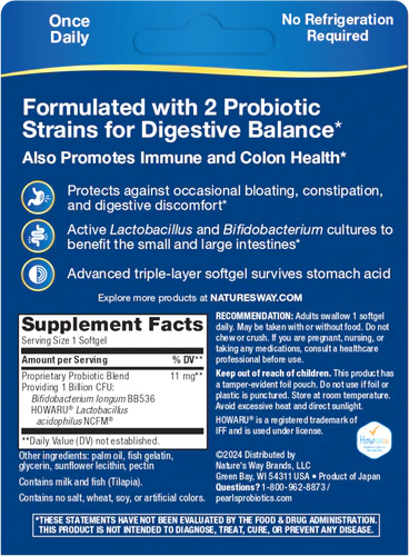 Probiotic Pearls Complete 30 Once Daily Softgels