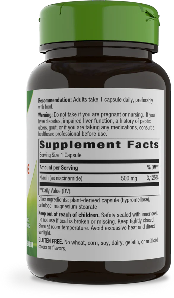 Niacinamide 500 mg 100 Capsules by Nature's Way