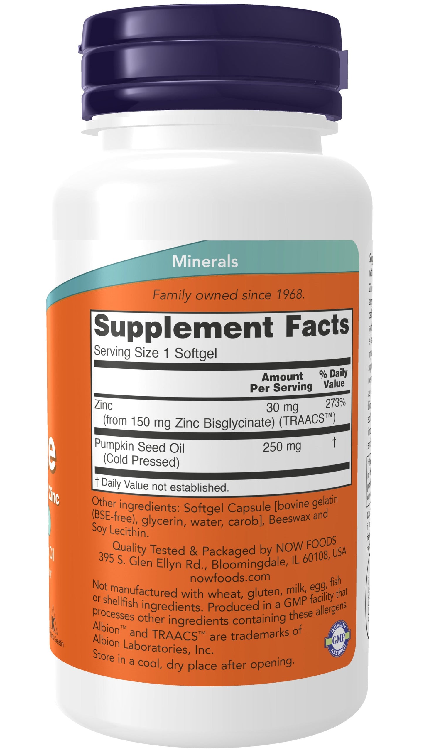 Zinc Glycinate 120 Softgels