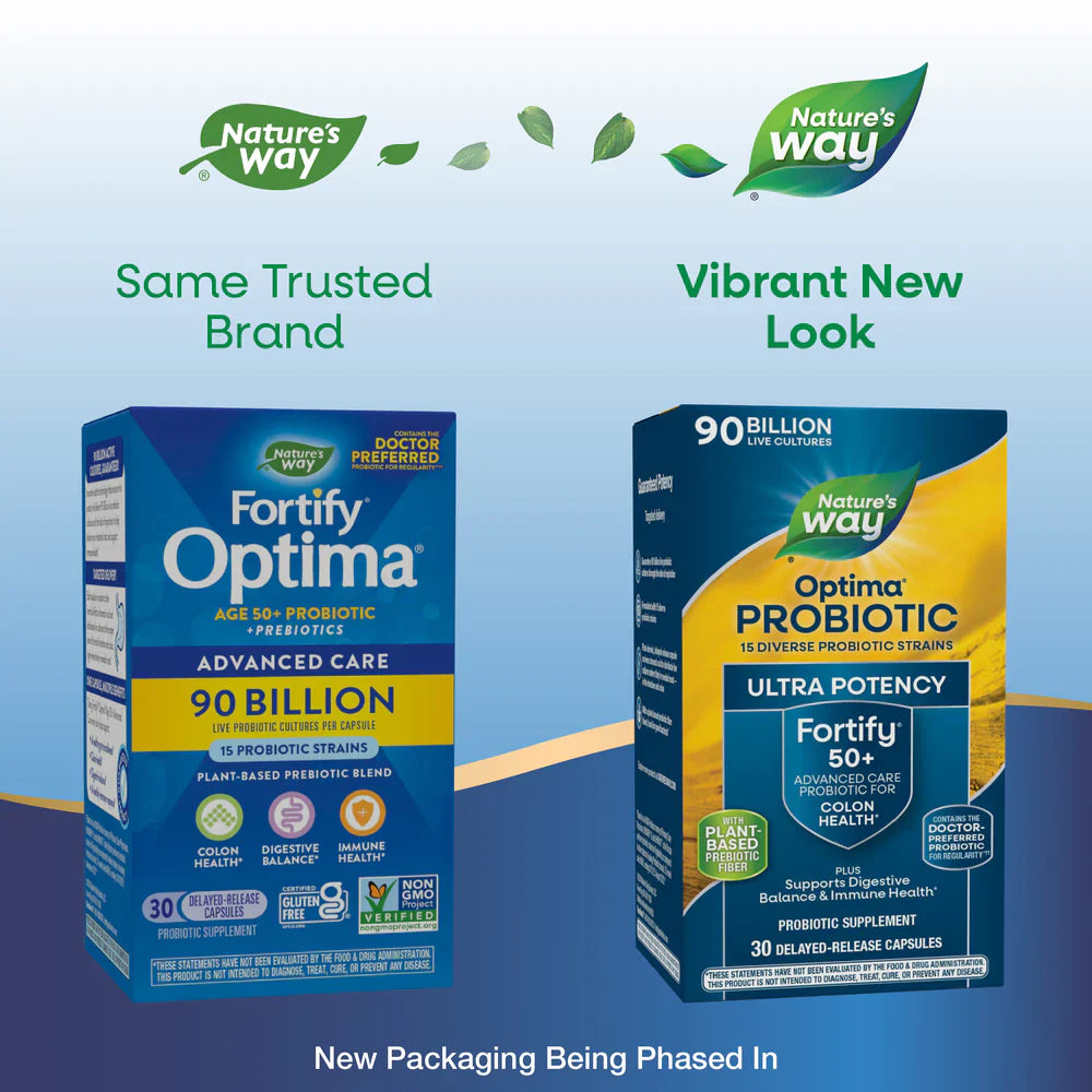 Fortify Optima, Age 50+ 30 Delayed-Release Capsules by Nature's Way