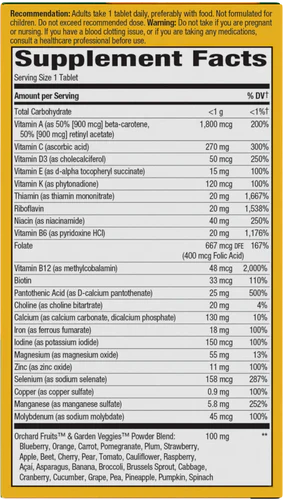Alive! Once Daily Multi-Vitamin Ultra Potency 60 Tablets