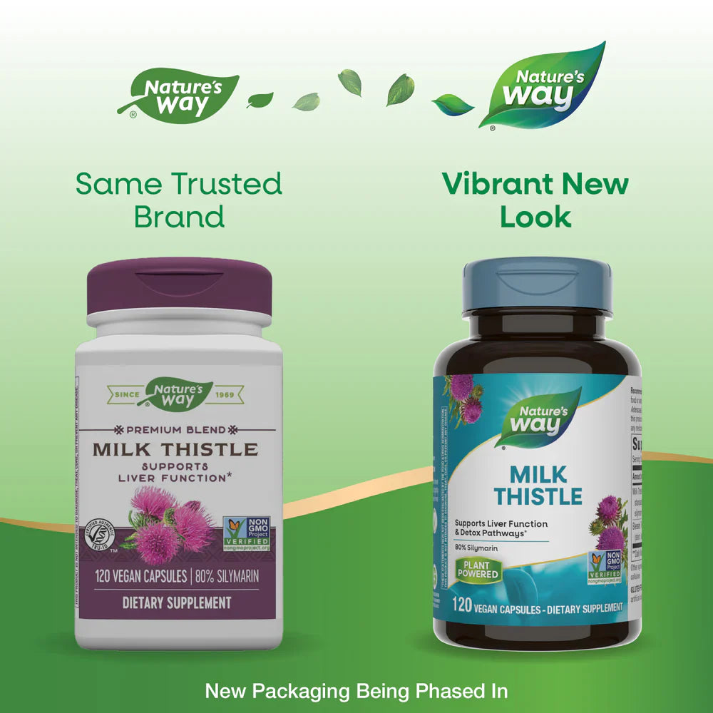 Milk Thistle Standardized 120 Veg Capsules by Nature's Way
