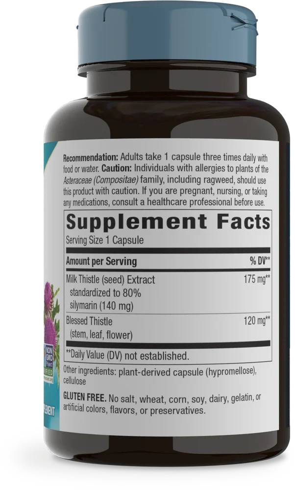 Milk Thistle Standardized 120 Veg Capsules by Nature's Way