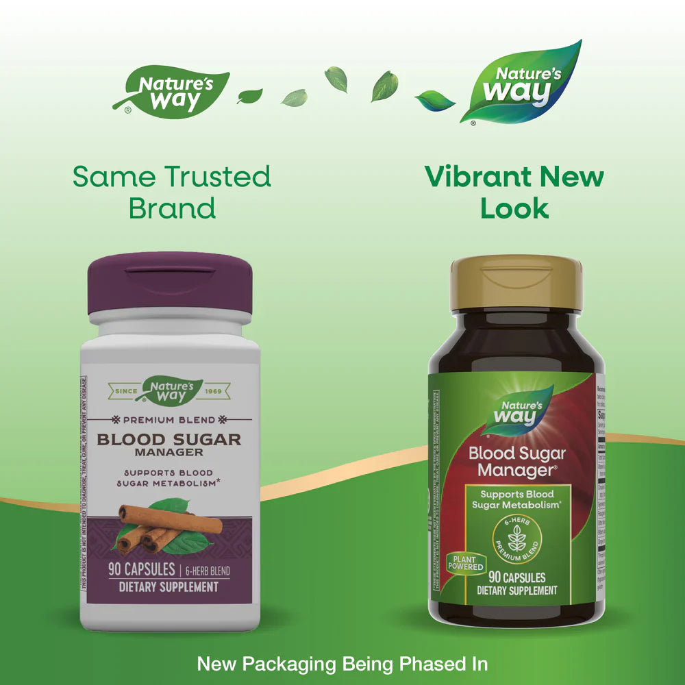Blood Sugar Metabolism Blend 90 Veg Capsules by Nature's Way