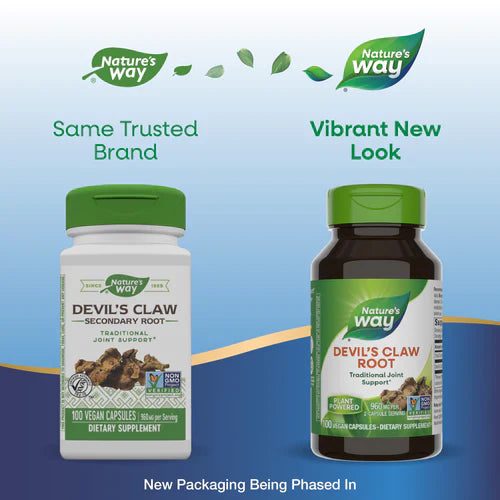 Devil's Claw Secondary Root 480 mg 100 Vegetarian Capsules