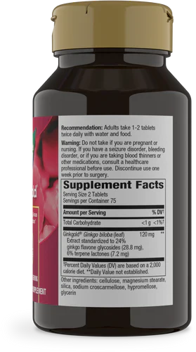 Ginkgold 60 mg 150 Tablets