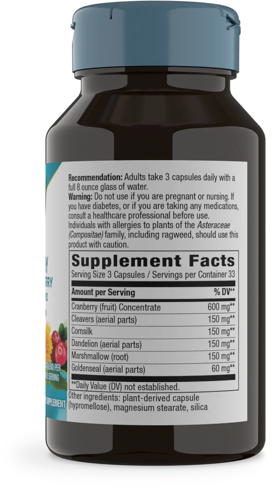 Urinary with Cranberry 420 mg 100 Vegetarian Capsules by Nature's Way