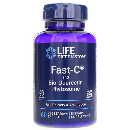 Fast-C and Bio-Quercetin Phytosome 60 Vegetarian Tablets