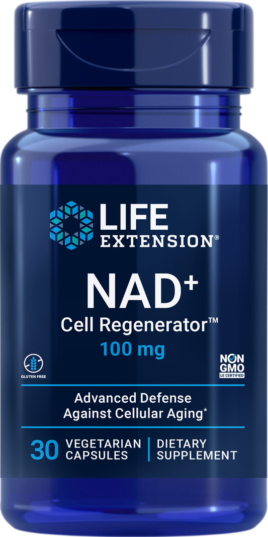 NAD+ Cell Regenerator Nicotinamide Riboside 100 mg 30 Vegetarian Capsules