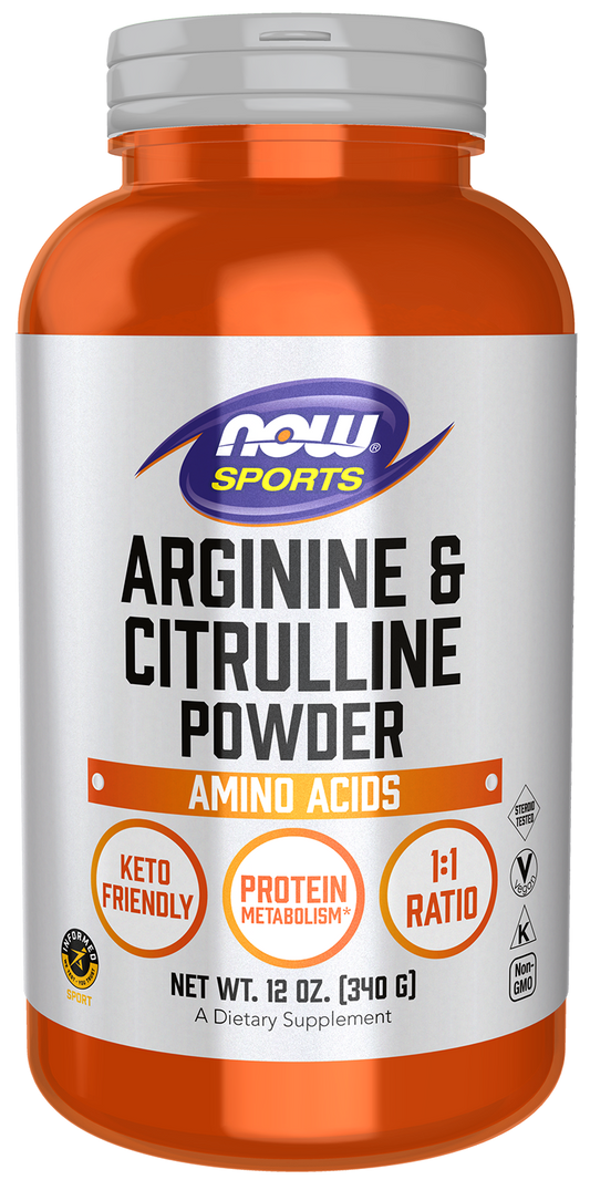 Arginine & Citrulline Powder 12 oz (340 g) by NOW