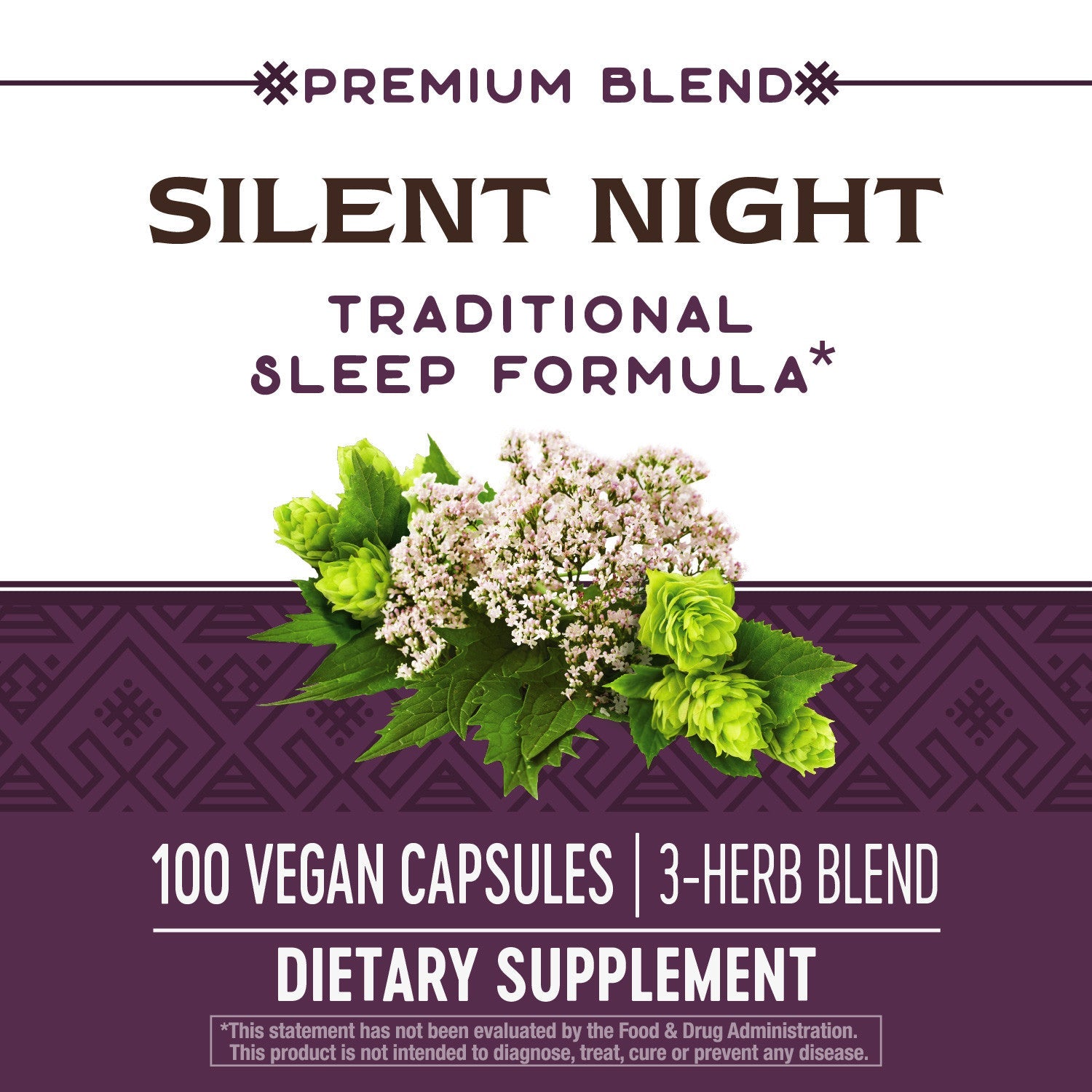 Silent Night Sleep Formula 440 mg 100 Vegetarian Capsules by Nature's Way best price