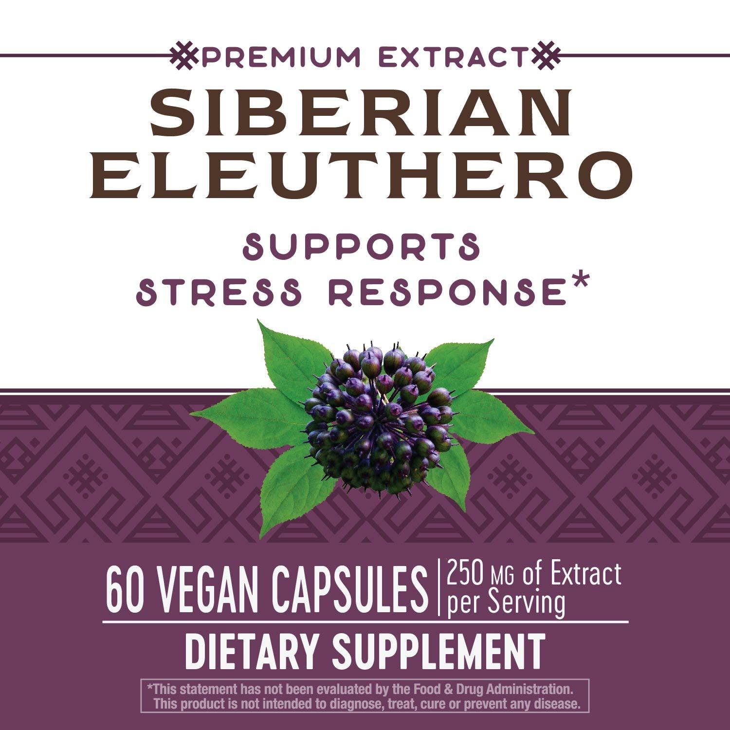 Siberian Eleuthero Standardized 60 Veg Capsules by Nature's Way best price