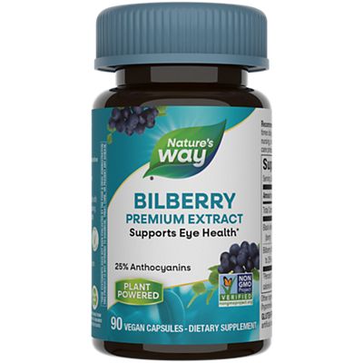 Bilberry Standardized 90 Veg Capsules by Nature's Way