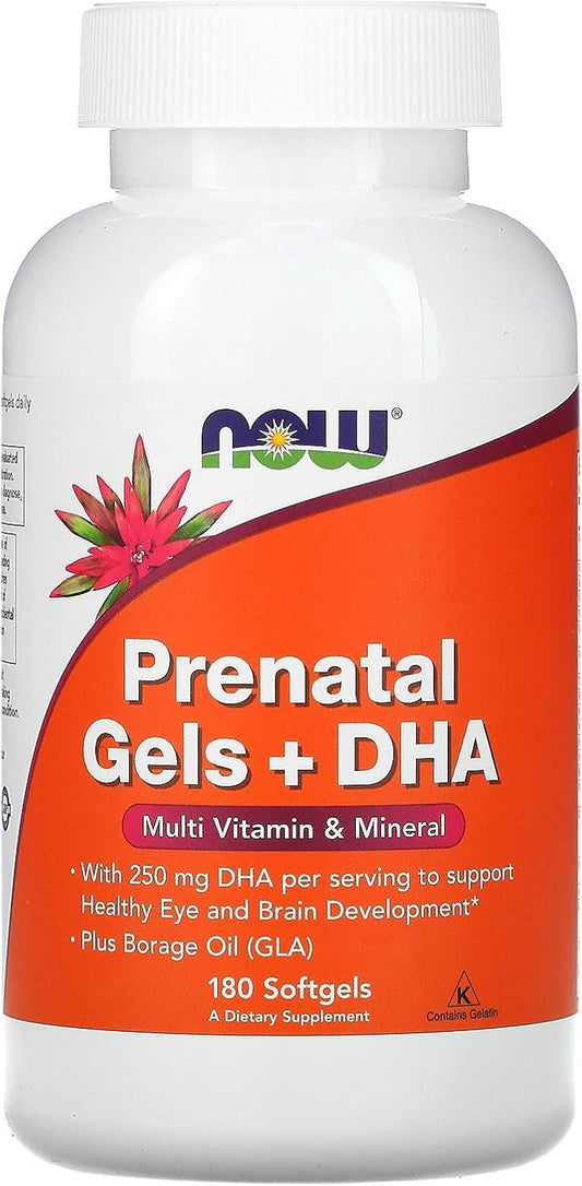 Prenatal Gels + DHA - 180 Softgels by NOW