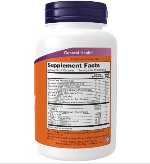 Joint Support - 90 Capsules by NOW