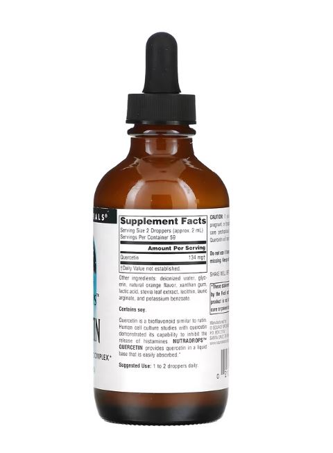 Nutra Drops Quercetin, 4 fl oz (118.28 ml)- By Source Naturals