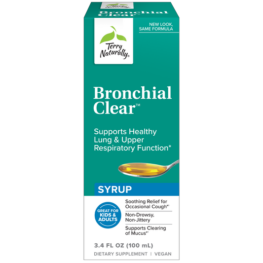 Terry Naturally Bronchial Clear Liquid Syrup 3.4 oz (100 ml)