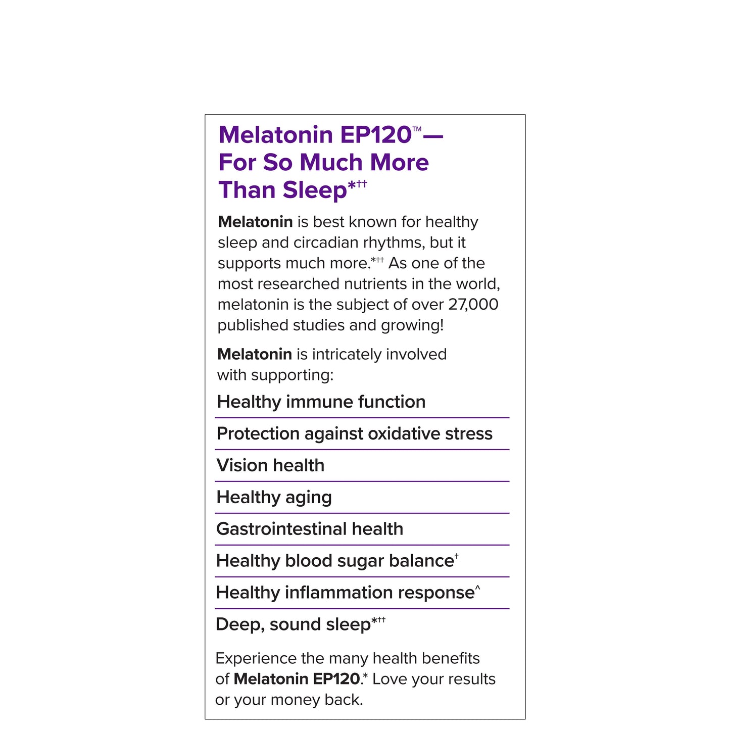 Terry Naturally Melatonin EP120 5 mg Sustained Release - 60 Vegan Tablets, by EuroPharma