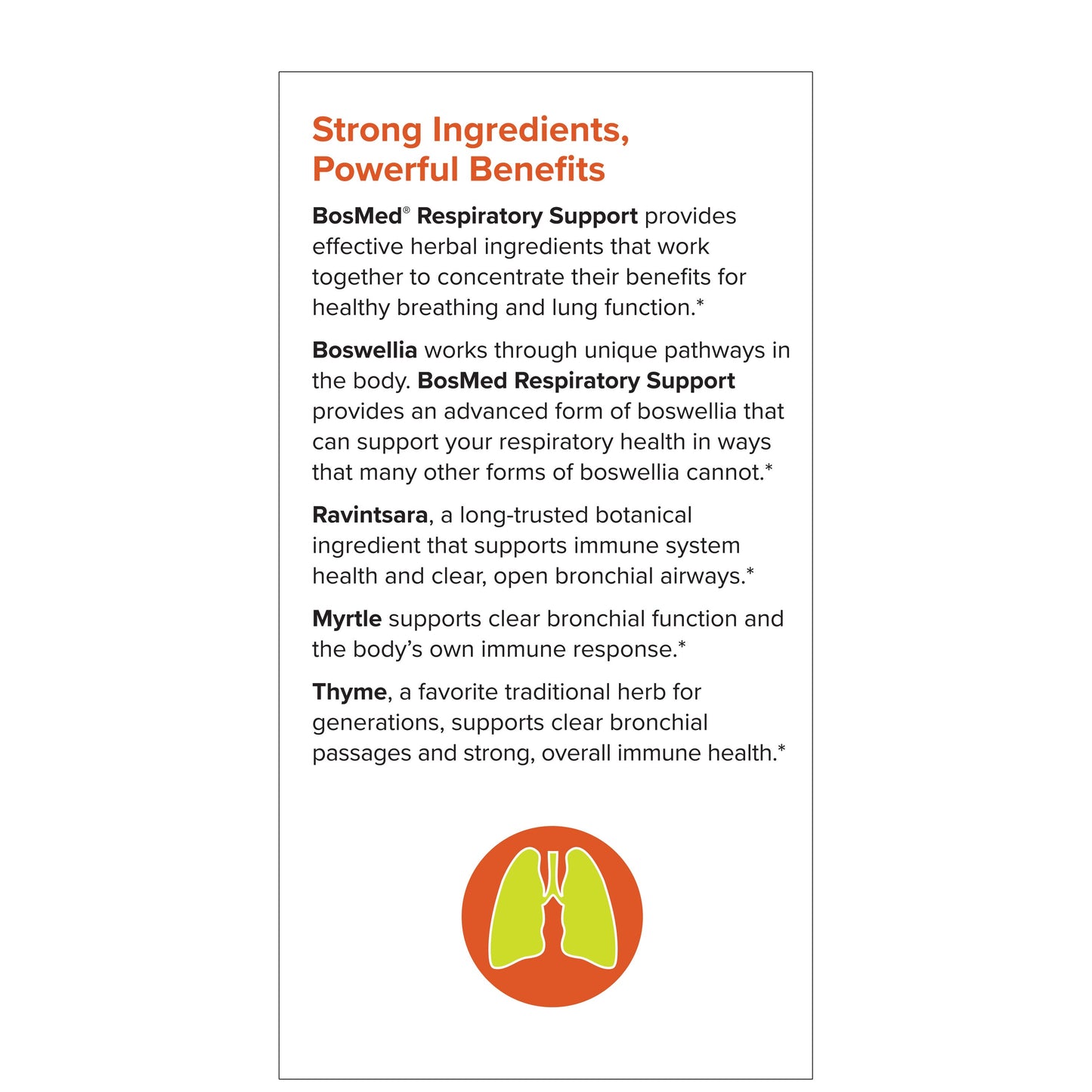 Terry Naturally BosMed Respiratory Support 60 Softgels