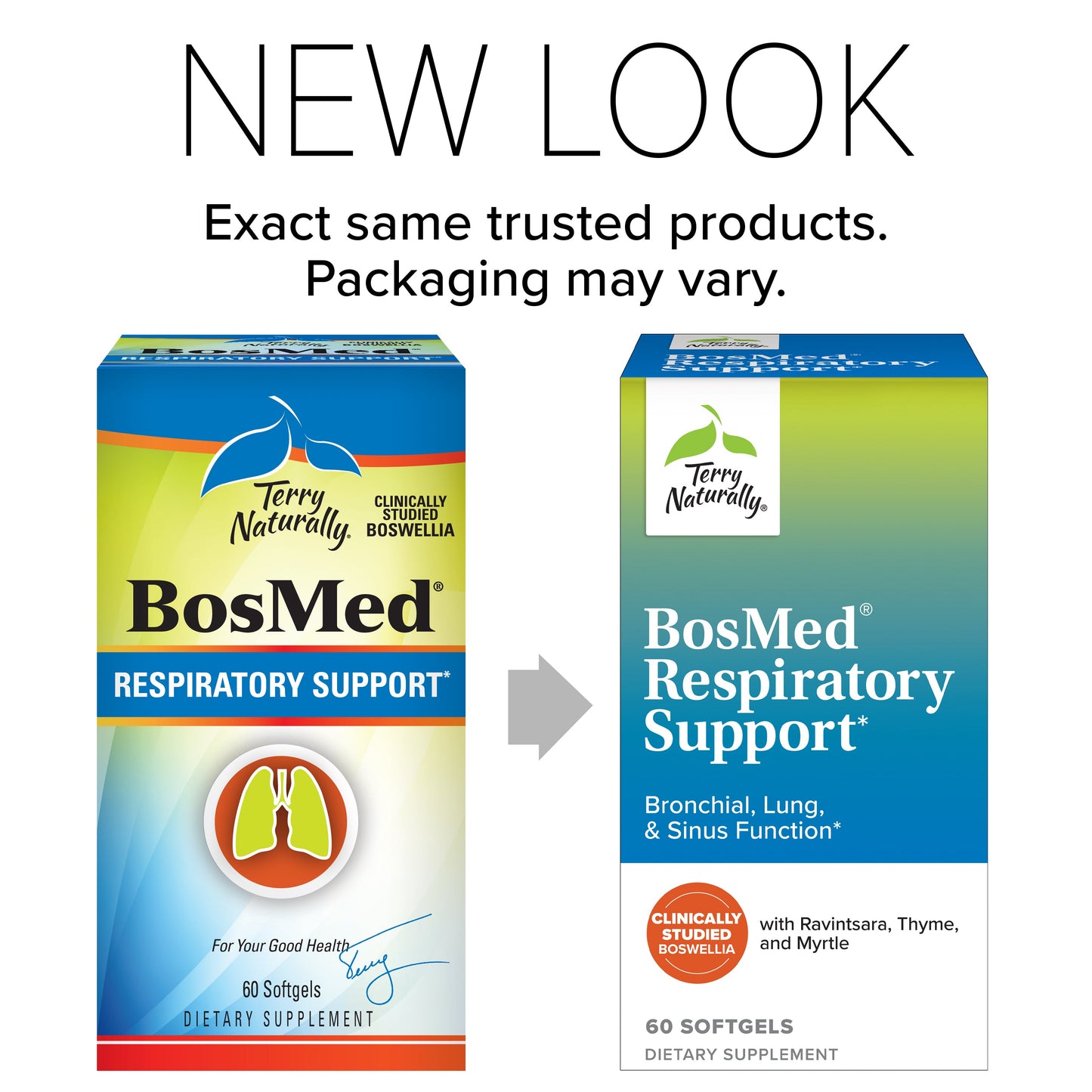 Terry Naturally BosMed Respiratory Support 60 Softgels
