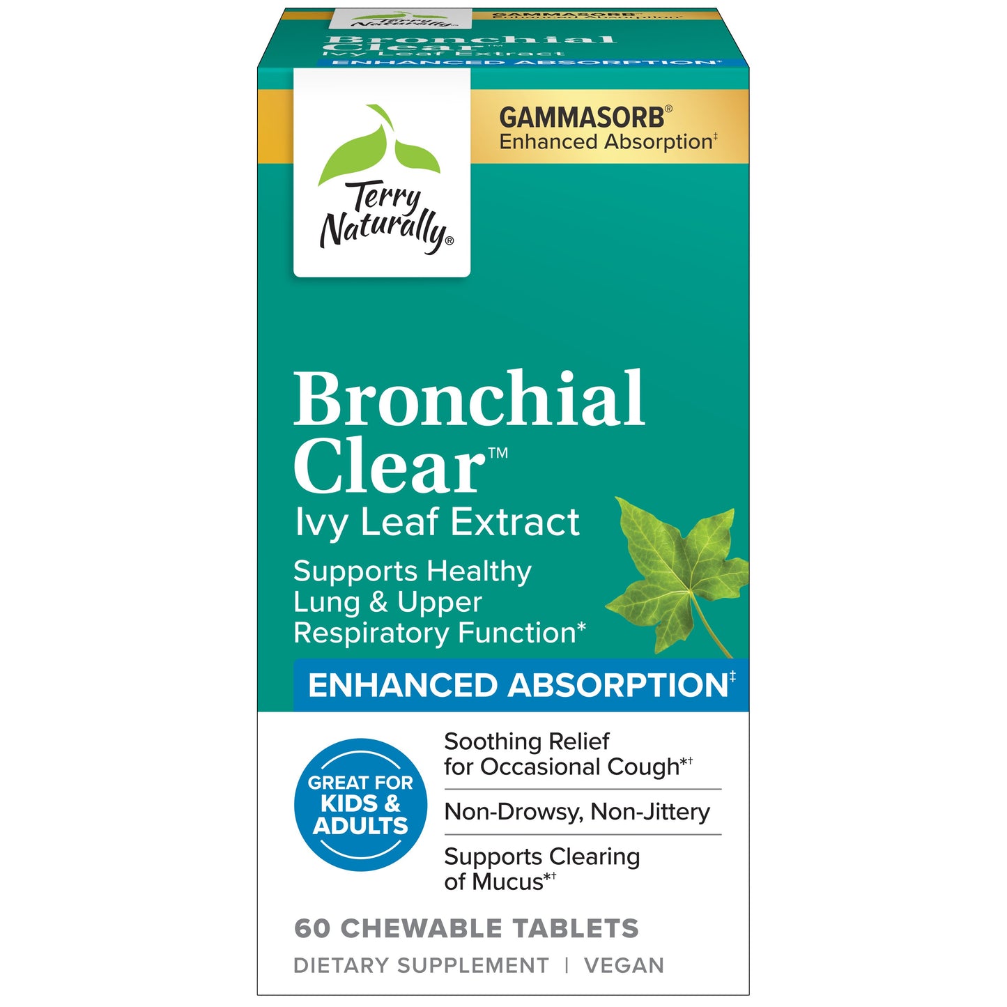 Bronchial Clear Ivy Leaf Extract 60 Chewable Tablets