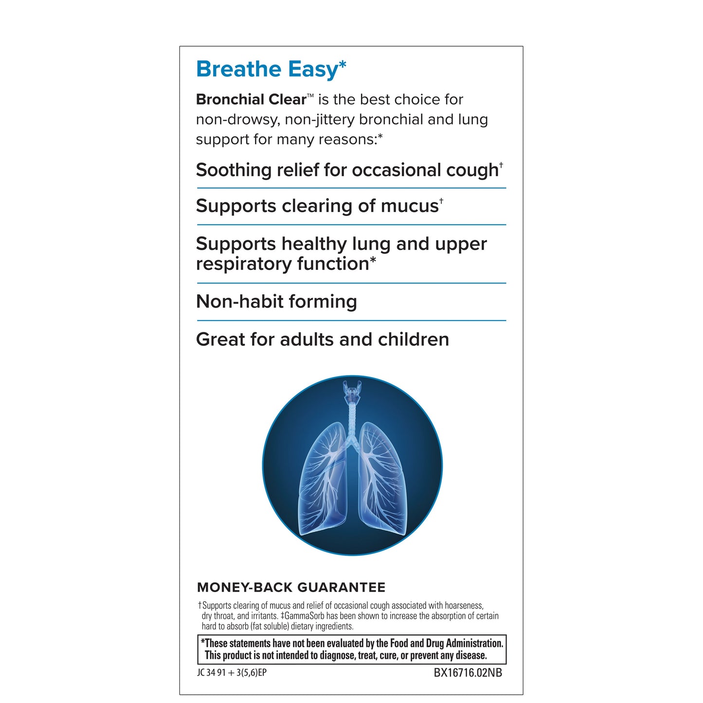 Bronchial Clear Ivy Leaf Extract 60 Chewable Tablets