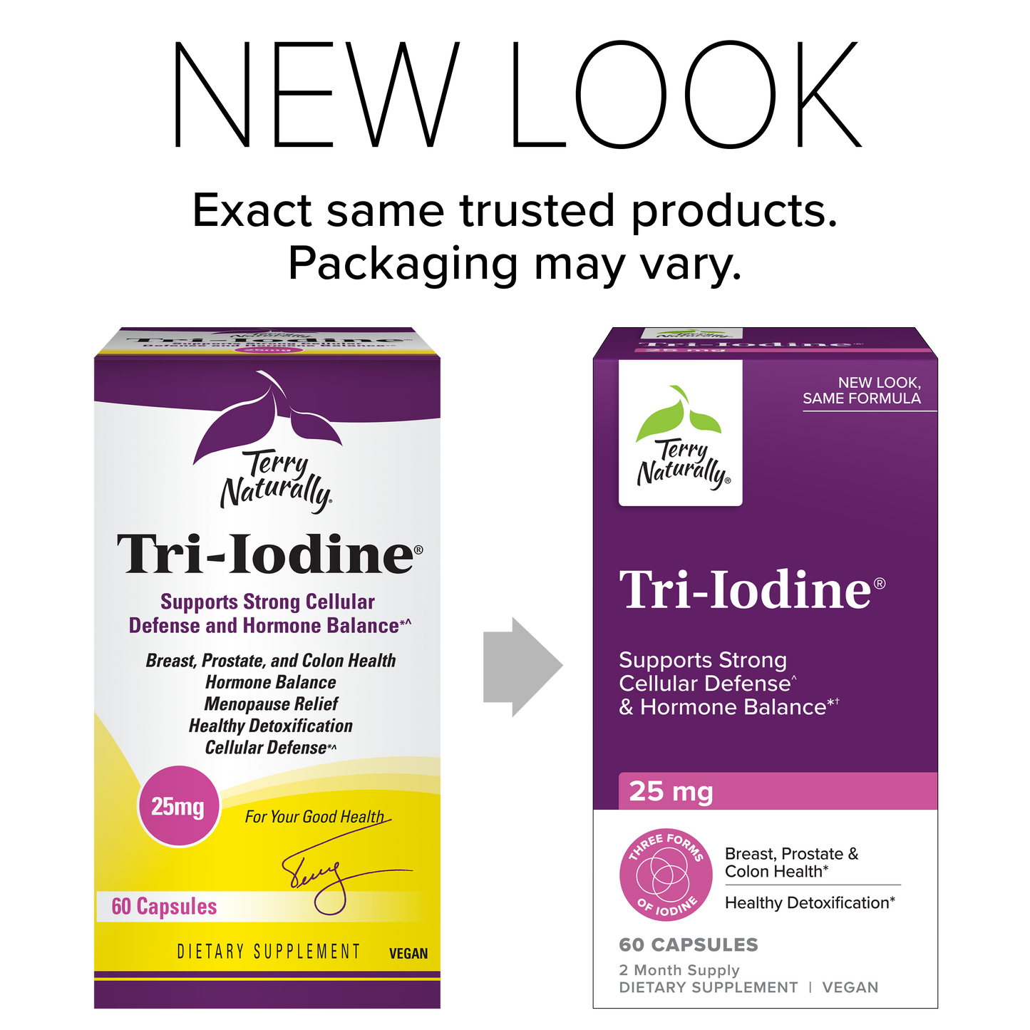 Terry Naturally Tri-Iodine 25 mg 60 Capsules