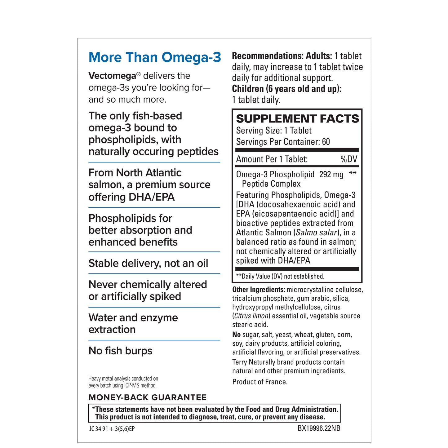 Terry Naturally Vectomega 60 Tablets