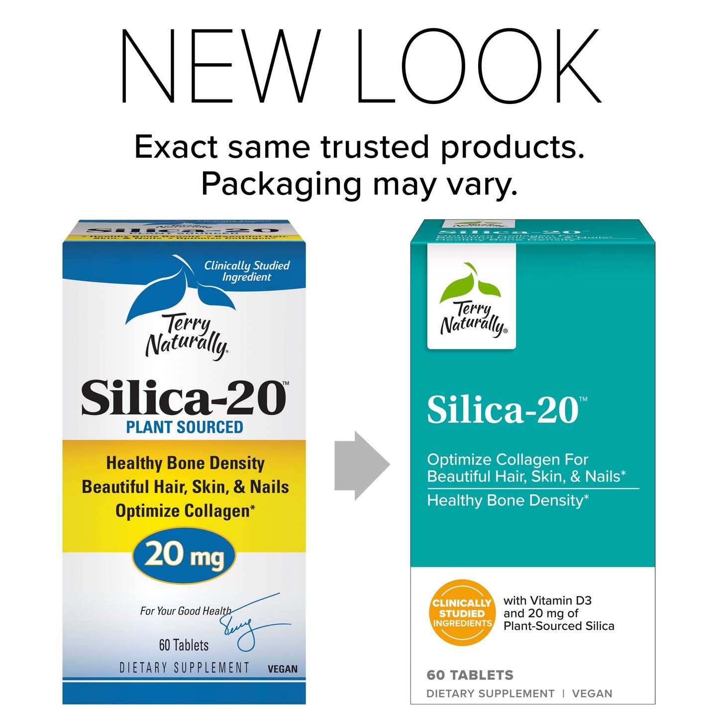 Terry Naturally Silica-20 60 Tablets