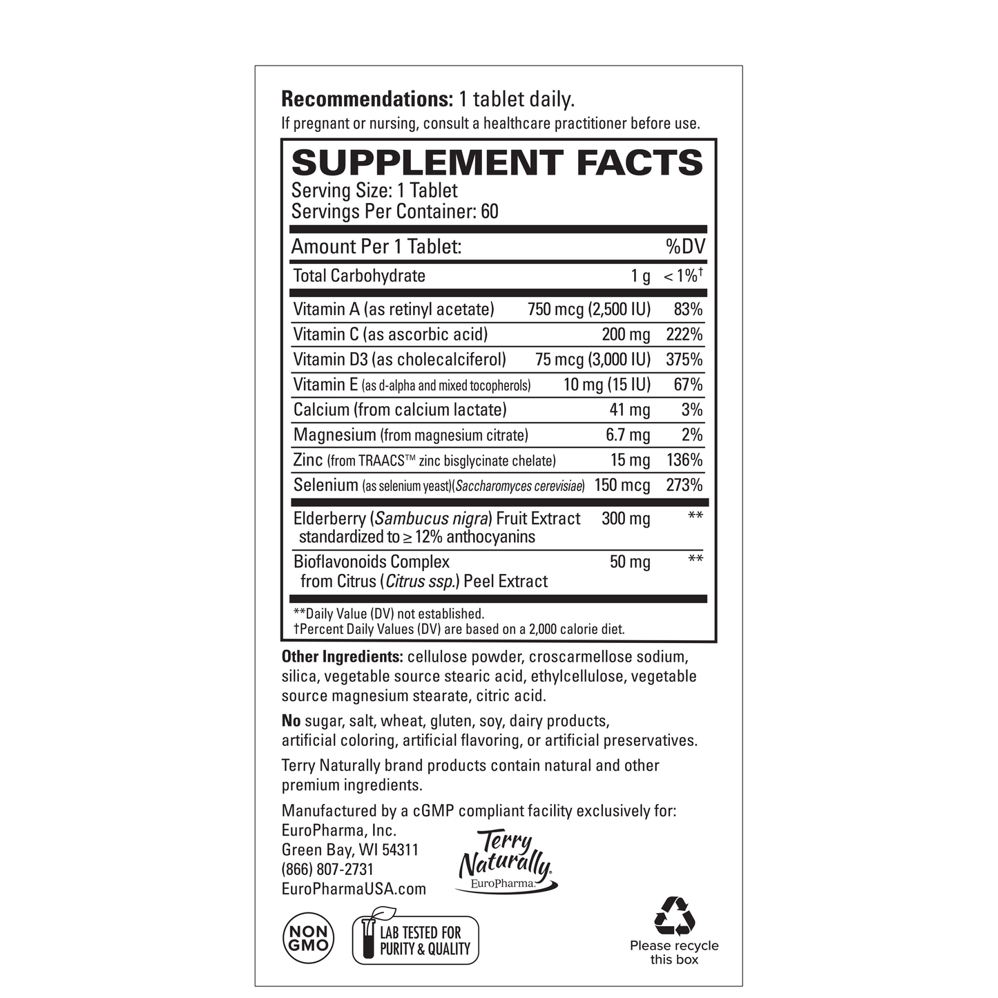 Terry Naturally ViraPro 60 Tablets