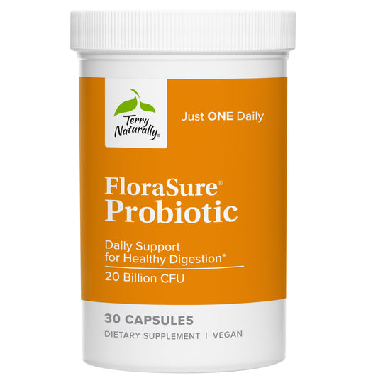 Terry Naturally FloraSure® Probiotic (formerly Colon & Bowel Probiotic) 30 Capsules, by Europharma