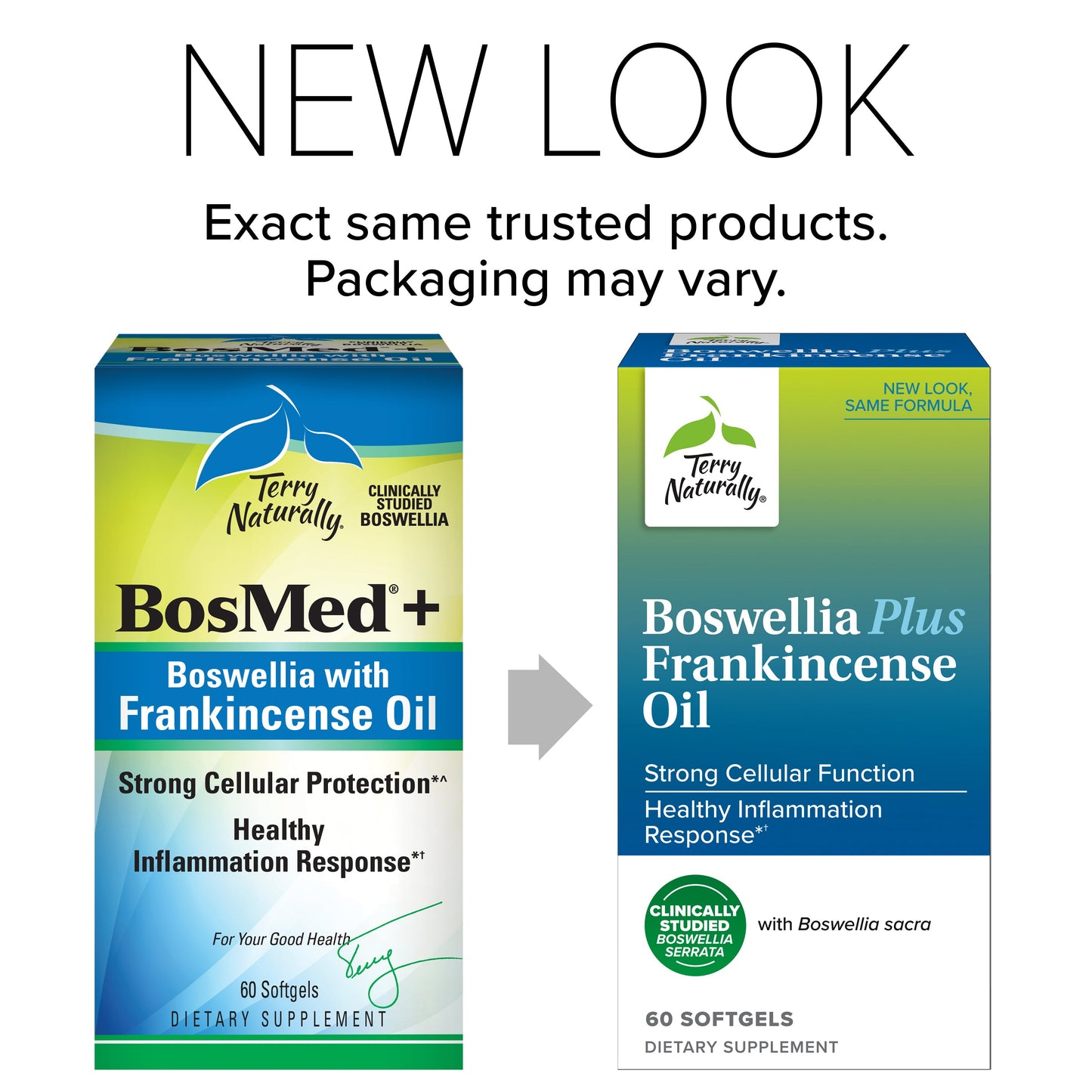Terry Naturally BosMed + Boswellia with Frankincense Oil 60 Softgels