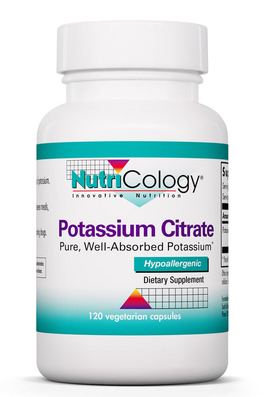 Potassium Citrate 120 Vegetarian Capsules by Nutricology best price