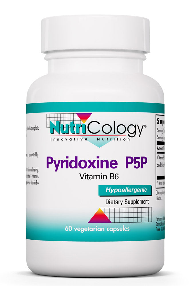 Pyridoxine P5P Vitamin B6 60 Vegetarian Capsules by Nutricology best price