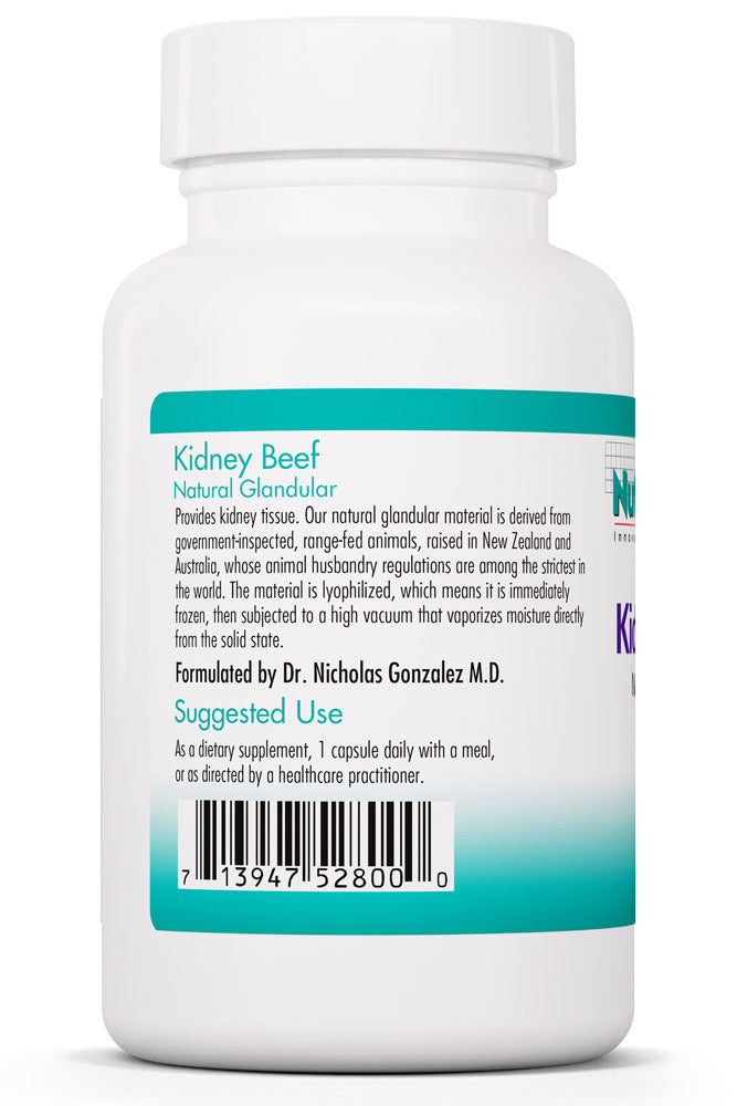 Kidney Beef Natural Glandular 100 Vegicaps by Nutricology best price