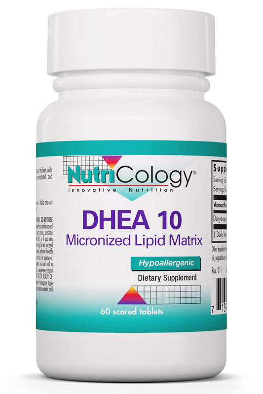 DHEA 10 Micronized Lipid Matrix 60 Scored Tablets by Nutricology best price