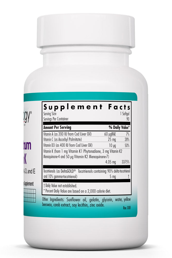 Full Spectrum Vitamin K 90 Softgels by Nutricology best price